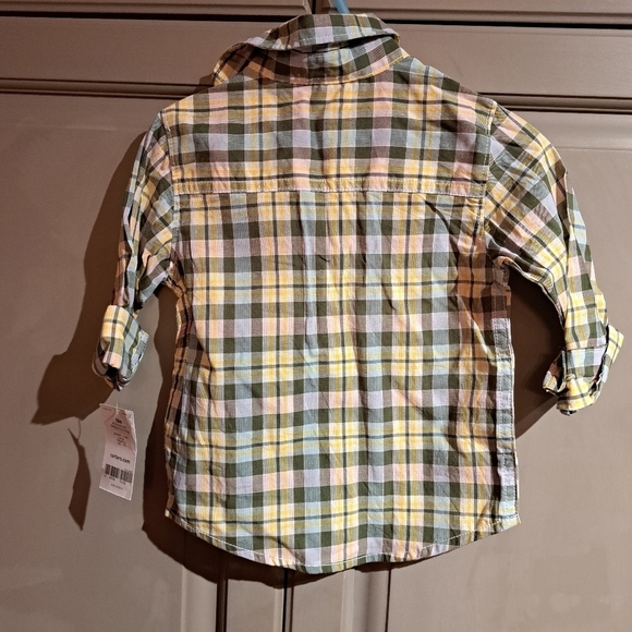 Carter's boys 18 month button up top New - Picture 2 of 5